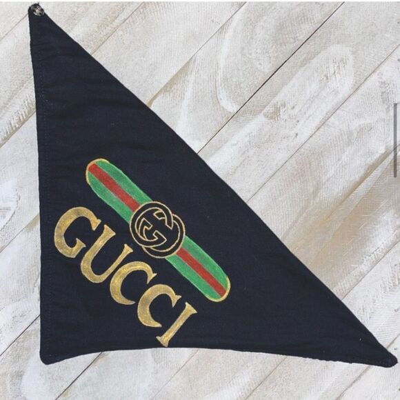 Luxury print hand painted fleece lined dog bandana - Picture 6 of 12